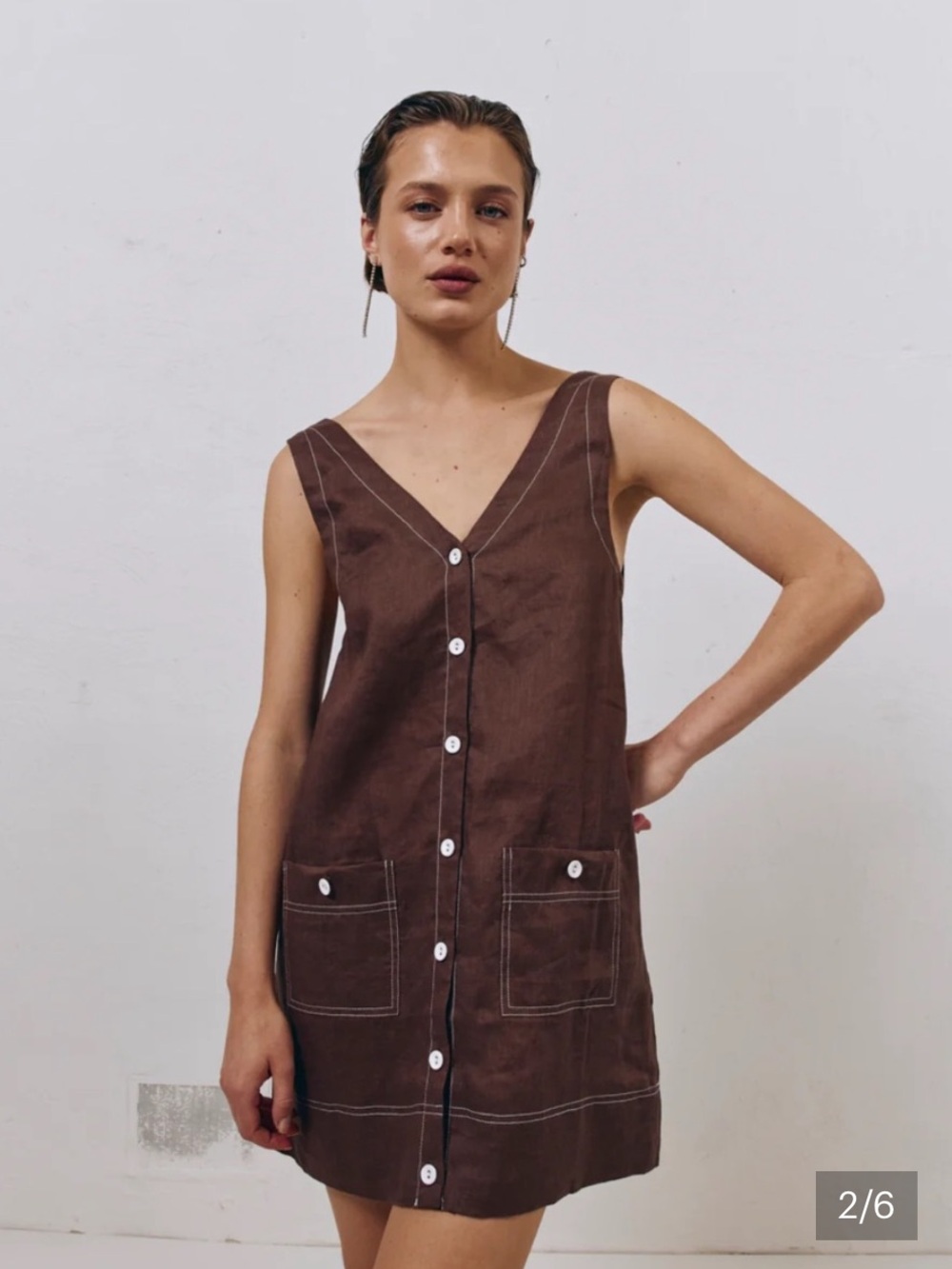 VRG GRL Brown Dress in Size 8